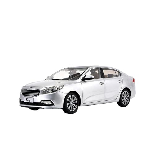 SCVWKAJA Massstabsgetreues Modell Auto 1:18 Für Kia K4 Legierung Automodell Casting Metall Fahrzeugmodell Sammlung Heimdekoration Die-cast Fahrzeug(Silver) von SCVWKAJA