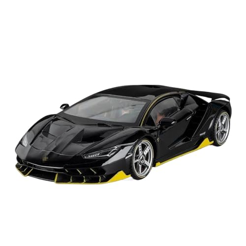 SCVWKAJA Massstabsgetreues Modell Auto 1:18 Für Lamborghini LP770 Klassisches Legierungsautomodell Druckgussmetallfahrzeugmodell Statisches Sammlerstück Die-cast Fahrzeug(Black) von SCVWKAJA
