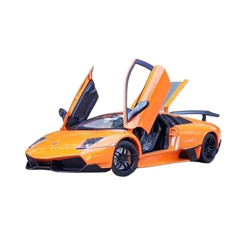 SCVWKAJA Massstabsgetreues Modell Auto 1:18 Für Lamborghini Murcielago Legierung Metall Fahrzeug Auto Modell Simulation Auto Modell Sammlung Display Die-cast Fahrzeug(Orange) von SCVWKAJA