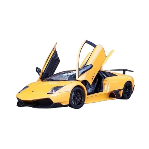 SCVWKAJA Massstabsgetreues Modell Auto 1:18 Für Lamborghini Murcielago Legierung Metall Fahrzeug Auto Modell Simulation Auto Modell Sammlung Display Die-cast Fahrzeug(Yellow) von SCVWKAJA