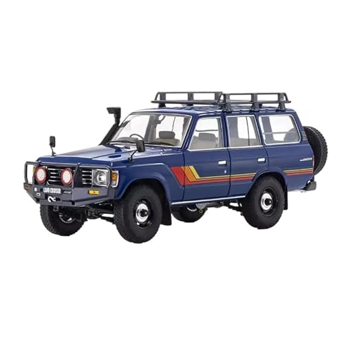 SCVWKAJA Massstabsgetreues Modell Auto 1:18 Für Land Cruiser LC60 Klassisches Legierungsautomodell Metallsimulationsfahrzeug Handwerkssammlung Ornamente Die-cast Fahrzeug(Blue) von SCVWKAJA