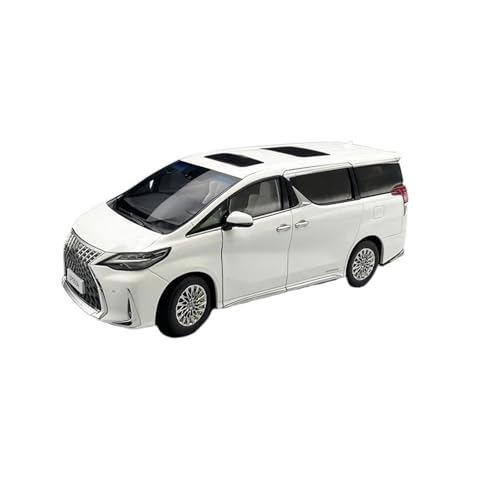 SCVWKAJA Massstabsgetreues Modell Auto 1:18 Für Lexus LM300h MPV Nutzfahrzeug-Statikmodell Aus Metall Mit Zu Öffnenden Türen Die-cast Fahrzeug(White) von SCVWKAJA
