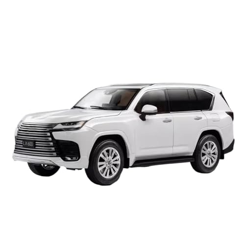 SCVWKAJA Massstabsgetreues Modell Auto 1:18 Für Lexus LX600 Simulation Legierung Auto Modell Metall Handwerk Sammlung Display Ornamente Die-cast Fahrzeug(White) von SCVWKAJA