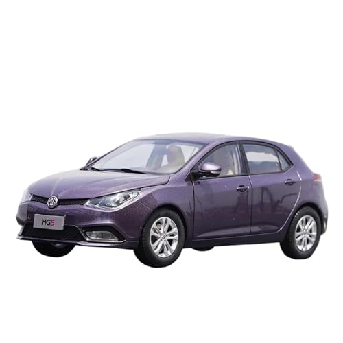 SCVWKAJA Massstabsgetreues Modell Auto 1:18 Für MG MG5 Coupe Oldtimer Fahrzeug Automodell Klassisches Metallmodell Display Souvenir Die-cast Fahrzeug(Purple) von SCVWKAJA