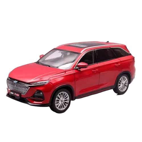 SCVWKAJA Massstabsgetreues Modell Auto 1:18 Für Maßstab Changan Auchan X7 Diecast Metall Klassische Fahrzeug Auto Modell Simulation Sammler Miniatur Die-cast Fahrzeug(Red) von SCVWKAJA