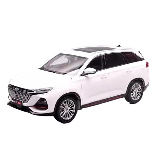 SCVWKAJA Massstabsgetreues Modell Auto 1:18 Für Maßstab Changan Auchan X7 Diecast Metall Klassische Fahrzeug Auto Modell Simulation Sammler Miniatur Die-cast Fahrzeug(White) von SCVWKAJA