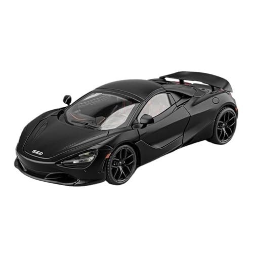 SCVWKAJA Massstabsgetreues Modell Auto 1:18 Für McLaren 720S Maßstab Metall Auto Modell Studie Wein Schrank Sammlung Ebene Verschönerung Die-cast Fahrzeug(Black) von SCVWKAJA