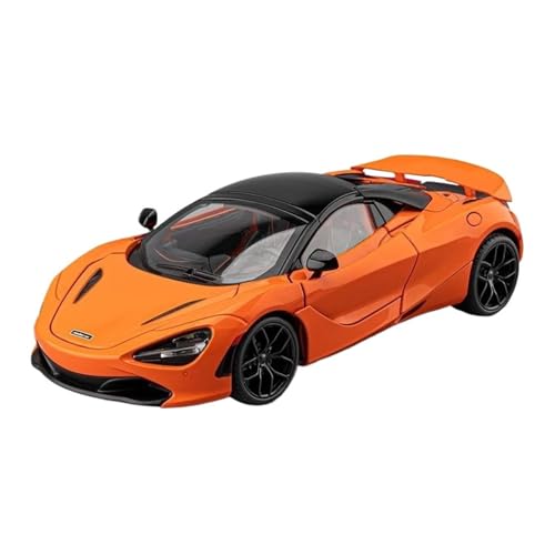 SCVWKAJA Massstabsgetreues Modell Auto 1:18 Für McLaren 720S Maßstab Metall Auto Modell Studie Wein Schrank Sammlung Ebene Verschönerung Die-cast Fahrzeug(Orange) von SCVWKAJA