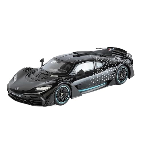 SCVWKAJA Massstabsgetreues Modell Auto 1:18 Für Mercedes-Benz One Oldtimer-Fahrzeug-Automodell Klassisches Legierungsmetallmodell-Anzeigen-Souvenir Die-cast Fahrzeug(Black) von SCVWKAJA