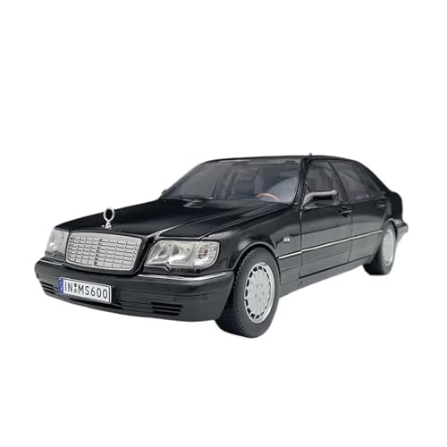 SCVWKAJA Massstabsgetreues Modell Auto 1:18 Für Mercedes-Benz S600 Statische Retro Skala Legierung Modell Auto Fahrzeug Display Gedenk Ornamente Die-cast Fahrzeug(Black) von SCVWKAJA