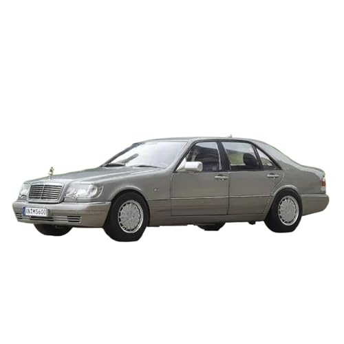SCVWKAJA Massstabsgetreues Modell Auto 1:18 Für Mercedes-Benz S600 Statische Retro Skala Legierung Modell Auto Fahrzeug Display Gedenk Ornamente Die-cast Fahrzeug(Titanium) von SCVWKAJA