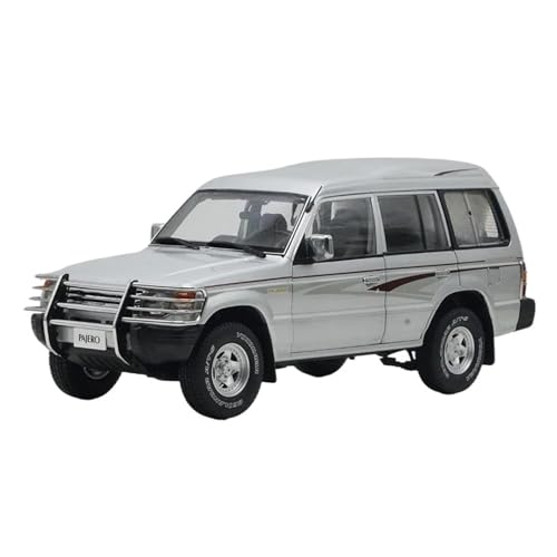 SCVWKAJA Massstabsgetreues Modell Auto 1:18 Für Mitsubishi Pajero V31 Maßstab Metall Simulation Auto Modell Ornamente Miniatur Sammlung Von Kunst Die-cast Fahrzeug(Silver) von SCVWKAJA