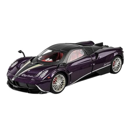SCVWKAJA Massstabsgetreues Modell Auto 1:18 Für Pagani Huayra Dinastia Diecast Metall Klassische Fahrzeug Auto Modell Simulation Sammler Miniatur Die-cast Fahrzeug(Purple) von SCVWKAJA