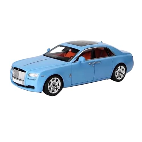 SCVWKAJA Massstabsgetreues Modell Auto 1:18 Für Rolls-Royce Ghost Scale Metallsimulation Automodell Ornamente Miniatursammlung Von Kunst Die-cast Fahrzeug(Blue) von SCVWKAJA