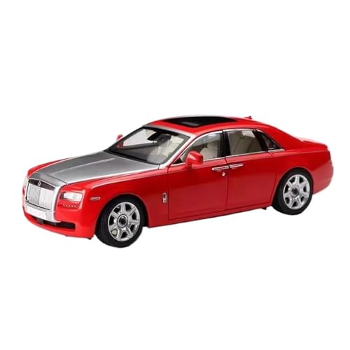 SCVWKAJA Massstabsgetreues Modell Auto 1:18 Für Rolls-Royce Ghost Scale Metallsimulation Automodell Ornamente Miniatursammlung Von Kunst Die-cast Fahrzeug(Red) von SCVWKAJA