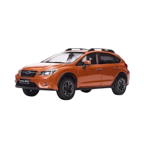 SCVWKAJA Massstabsgetreues Modell Auto 1:18 Für Subaru XV 2014 Diecast Metall Klassische Fahrzeug Auto Modell Simulation Sammeln Miniatur Die-cast Fahrzeug(Orange) von SCVWKAJA