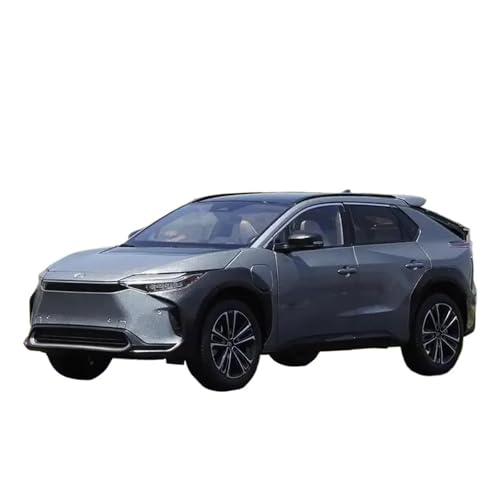 SCVWKAJA Massstabsgetreues Modell Auto 1:18 Für Toyota Bz4x 2022 Statische Retro Skala Legierung Modell Auto Fahrzeug Display Gedenk Ornamente Die-cast Fahrzeug(Titanium) von SCVWKAJA