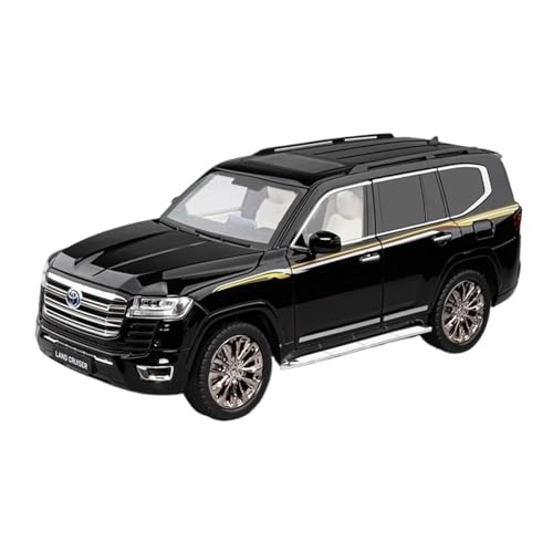 SCVWKAJA Massstabsgetreues Modell Auto 1:18 Für Toyota Land Cruiser LC300 Maßstab Legierung Automodell Boutique Geländewagen Sammlung Hobby Ornamente Die-cast Fahrzeug(Black) von SCVWKAJA