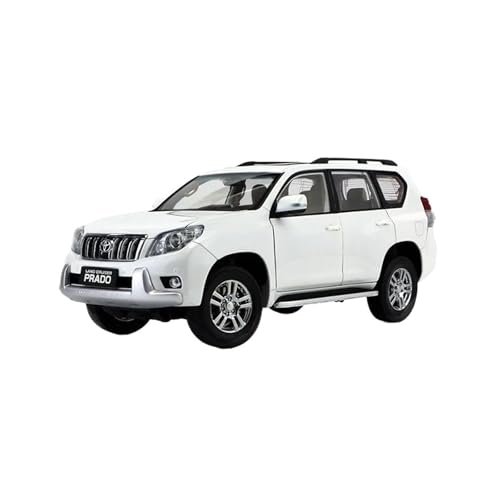 SCVWKAJA Massstabsgetreues Modell Auto 1:18 Für Toyota Land Cruiser Prado LC150 Legierung Auto Modell Casting Metall Fahrzeug Modell Sammlung Die-cast Fahrzeug(White) von SCVWKAJA