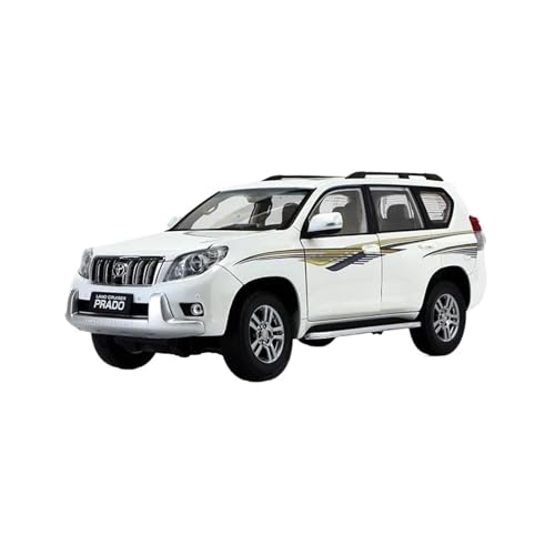 SCVWKAJA Massstabsgetreues Modell Auto 1:18 Für Toyota Land Cruiser Prado LC150 Legierung Auto Modell Casting Metall Fahrzeug Modell Sammlung Die-cast Fahrzeug(White a) von SCVWKAJA