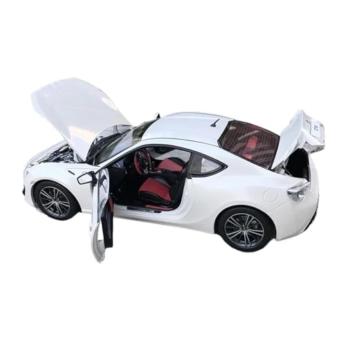 SCVWKAJA Massstabsgetreues Modell Auto 1:18 Für Toyota Toyota GT86 GT Diecast Metall Klassische Fahrzeug Auto Modell Simulation Sammeln Miniatur Die-cast Fahrzeug(White) von SCVWKAJA