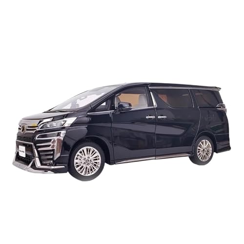 SCVWKAJA Massstabsgetreues Modell Auto 1:18 Für Toyota Vellfire Mpv Nutzfahrzeug Statisches Metallautomodell Mit Zu Öffnenden Türen Die-cast Fahrzeug(Black) von SCVWKAJA