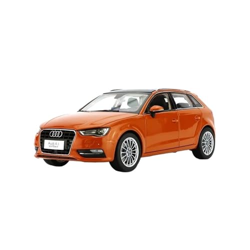 SCVWKAJA Massstabsgetreues Modell Auto 1:18 Für Volkswagen A3 Sportback Legierung Miniatur Statische Modell Auto Metall Klassische Sammlung Dekoration Die-cast Fahrzeug(Orange) von SCVWKAJA