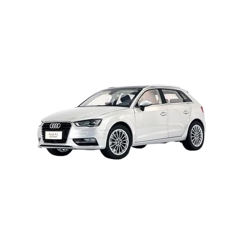 SCVWKAJA Massstabsgetreues Modell Auto 1:18 Für Volkswagen A3 Sportback Legierung Miniatur Statische Modell Auto Metall Klassische Sammlung Dekoration Die-cast Fahrzeug(White) von SCVWKAJA