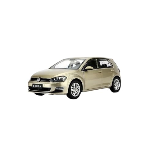 SCVWKAJA Massstabsgetreues Modell Auto 1:18 Für Volkswagen Golf MK7 2013 Legierung Miniatur Statische Modell Auto Metall Klassische Sammlung Dekoration Die-cast Fahrzeug(Gold) von SCVWKAJA