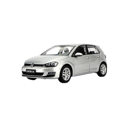 SCVWKAJA Massstabsgetreues Modell Auto 1:18 Für Volkswagen Golf MK7 2013 Legierung Miniatur Statische Modell Auto Metall Klassische Sammlung Dekoration Die-cast Fahrzeug(Silver) von SCVWKAJA