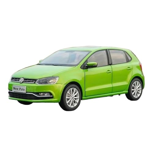 SCVWKAJA Massstabsgetreues Modell Auto 1:18 Für Volkswagen Polo Legierung Diecast Vintage Auto Modell Statische Sammlung Dekorative Souvenir Die-cast Fahrzeug(Green) von SCVWKAJA