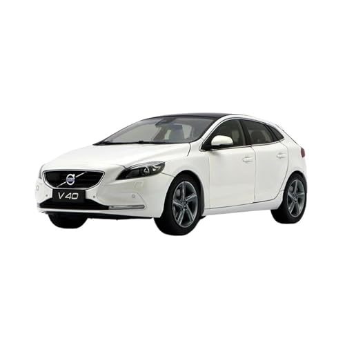 SCVWKAJA Massstabsgetreues Modell Auto 1:18 Für Volvo V40 Legierung Miniatur Statische Modell Auto Metall Klassische Sammlung Dekoration Die-cast Fahrzeug(White) von SCVWKAJA