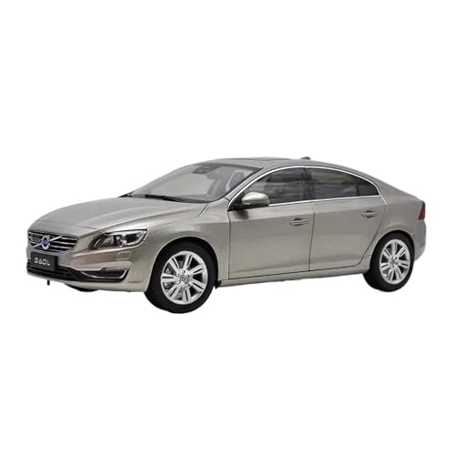 SCVWKAJA Massstabsgetreues Modell Auto 1:18 Für Volvos S60 S60L Klassische Legierung Auto Modell Metall Simulation Design Home Office Sammlung Die-cast Fahrzeug(Gold) von SCVWKAJA