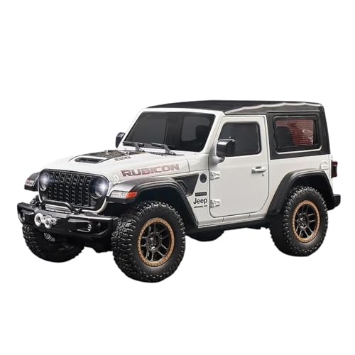 SCVWKAJA Massstabsgetreues Modell Auto 1:18 Für Wrangler Rohan Maßstab Legierung Luxus Auto Modell Metall Sammlung Modell Ornamente Memorial Die-cast Fahrzeug(White) von SCVWKAJA