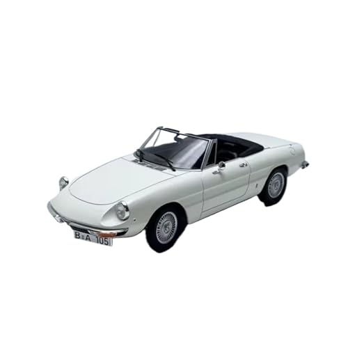 SCVWKAJA Massstabsgetreues Modell Auto 1:18 for Alfa Romeo 2000 Retro Vintage Auto Sammlung Ornamente Luxus Statische Auto Modell Die-cast Fahrzeug(White) von SCVWKAJA