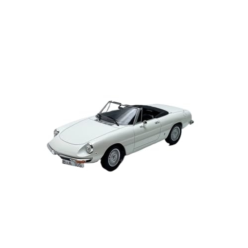 SCVWKAJA Massstabsgetreues Modell Auto 1:18 for Alfa Romeo 2000 Spider Mini Fertige Legierung Modellauto Statische Modellanzeige Szene Ornamente Die-cast Fahrzeug(White) von SCVWKAJA