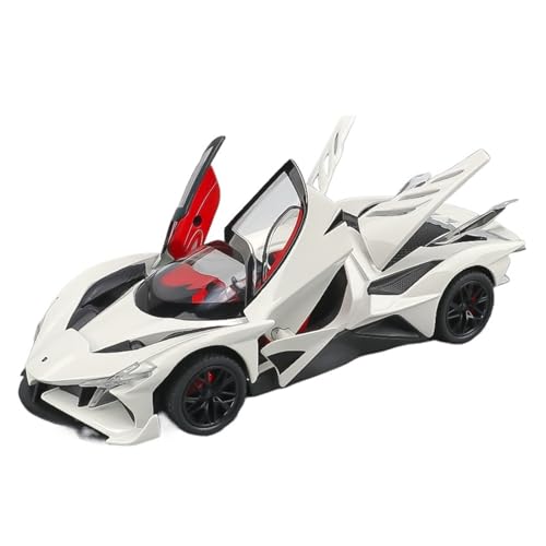 SCVWKAJA Massstabsgetreues Modell Auto 1:18 for Apollo Evo Zinklegierung Modernes Handwerk Automodell Metall Klassische Simulation Ornamente Die-cast Fahrzeug(White) von SCVWKAJA