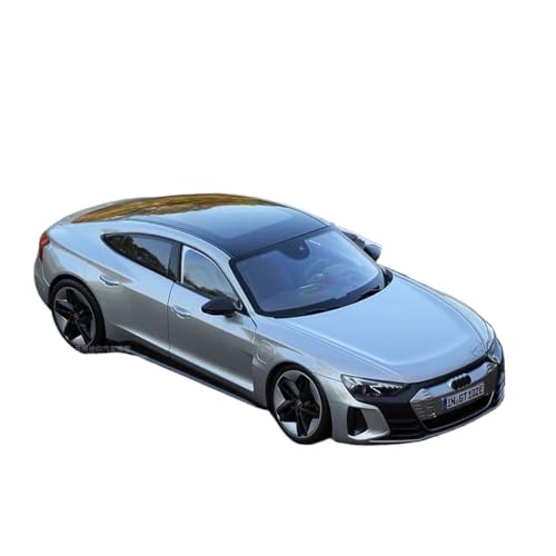 SCVWKAJA Massstabsgetreues Modell Auto 1:18 for Audi RS E-tron GT 2022 Replika Maßstab Moderne Modell Ornamente Legierung Hobby Sammlung Auto Modell Die-cast Fahrzeug(Silver) von SCVWKAJA