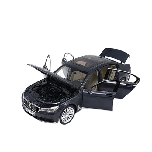 SCVWKAJA Massstabsgetreues Modell Auto 1:18 for BMW 7 Series 750Li Scale Replica Statische Anzeige Legierung Auto Modell Sammlung Serie Ornamente Die-cast Fahrzeug(Black) von SCVWKAJA