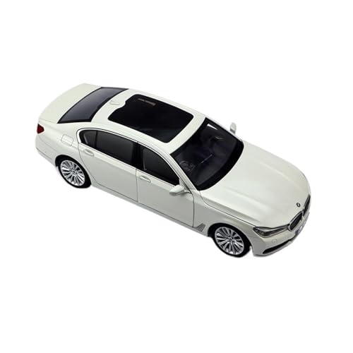 SCVWKAJA Massstabsgetreues Modell Auto 1:18 for BMW 7 Series 750Li Scale Replica Statische Anzeige Legierung Auto Modell Sammlung Serie Ornamente Die-cast Fahrzeug(White) von SCVWKAJA