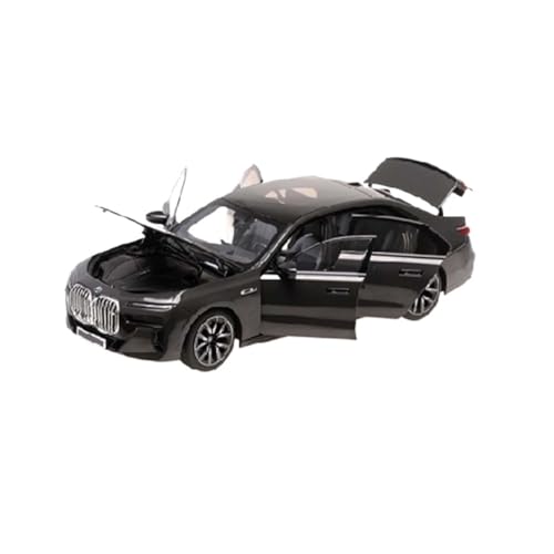 SCVWKAJA Massstabsgetreues Modell Auto 1:18 for BMW I7 2024 Fertigen Maßstab Legierung Auto Modell Hobby Sammlung Serie Ornamente Die-cast Fahrzeug(Black) von SCVWKAJA