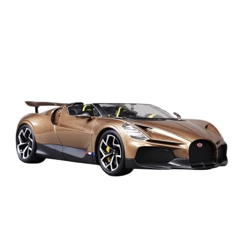 SCVWKAJA Massstabsgetreues Modell Auto 1:18 for Bugatti Mistral Sammler-Sportwagen Legierung Metall Statische Replik Modellauto-Ornamente Die-cast Fahrzeug(Gold) von SCVWKAJA