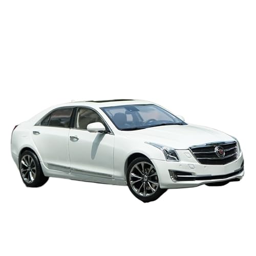 SCVWKAJA Massstabsgetreues Modell Auto 1:18 for Cadillac ATS-L Sammler-Sportwagen Legierung Metall Statische Replik Modellauto-Ornamente Die-cast Fahrzeug(White) von SCVWKAJA