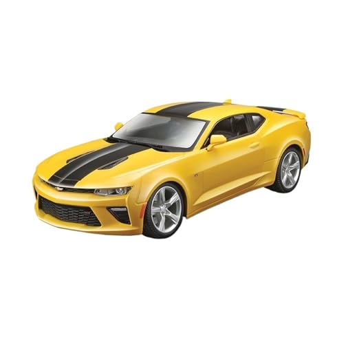 SCVWKAJA Massstabsgetreues Modell Auto 1:18 for Chevrolet Camaro Bumblebee Fertigmaßstab Legierung Automodell Hobby Collection Serie Ornamente Die-cast Fahrzeug(Yellow) von SCVWKAJA