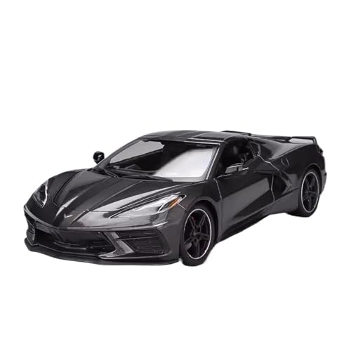 SCVWKAJA Massstabsgetreues Modell Auto 1:18 for Chevrolet Corvette 2020 Maßstab Replika Statische Anzeige Legierung Auto Modell Sammlung Serie Die-cast Fahrzeug(Black) von SCVWKAJA