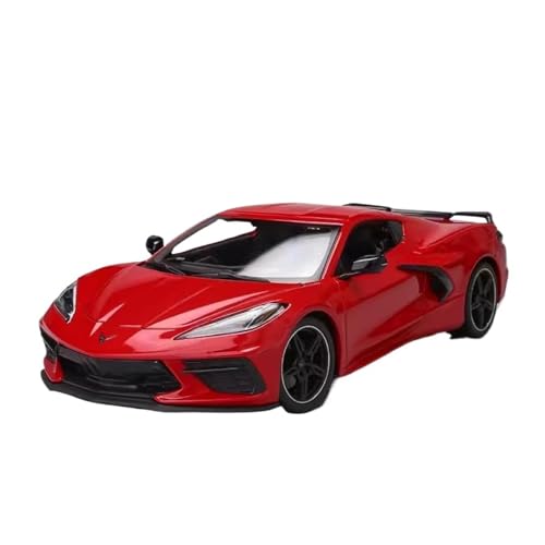 SCVWKAJA Massstabsgetreues Modell Auto 1:18 for Chevrolet Corvette 2020 Maßstab Replika Statische Anzeige Legierung Auto Modell Sammlung Serie Die-cast Fahrzeug(Red) von SCVWKAJA