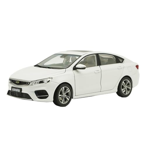 SCVWKAJA Massstabsgetreues Modell Auto 1:18 for Eely Binrui Geely Replika Maßstabsgetreues Modernes Modell Ornamente Legierung Hobby Sammlung Automodell Die-cast Fahrzeug(White) von SCVWKAJA