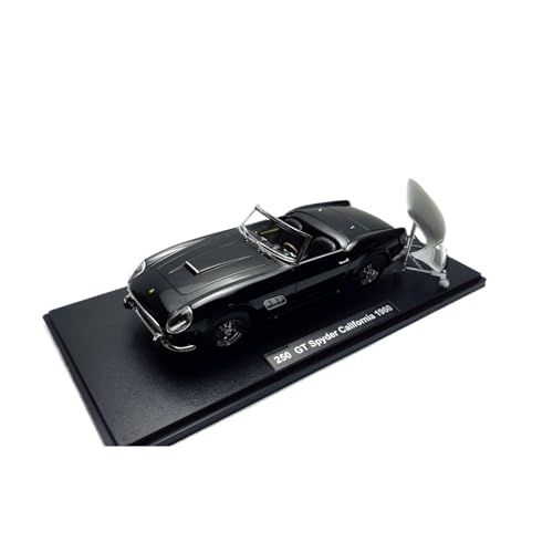 SCVWKAJA Massstabsgetreues Modell Auto 1:18 for Ferrari 250GT California Spyder Mini Fertige Legierung Modell Auto Statische Modell Display Szene Ornamente Die-cast Fahrzeug(Black) von SCVWKAJA