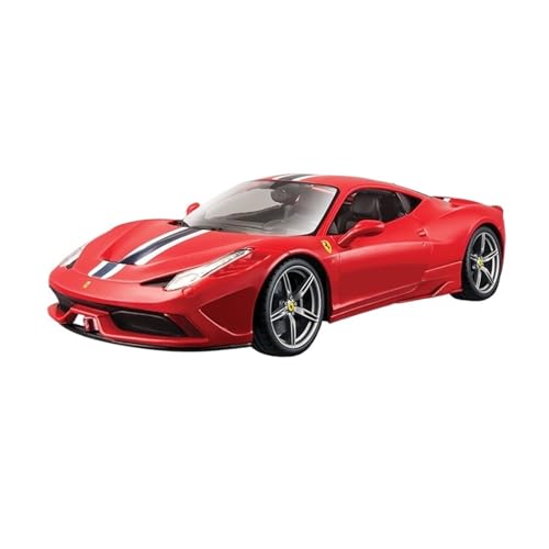 SCVWKAJA Massstabsgetreues Modell Auto 1:18 for Ferrari 488 Automodell Simulation Statisches Legierungsmodell Metallsammlung Autoornamente Die-cast Fahrzeug(458) von SCVWKAJA
