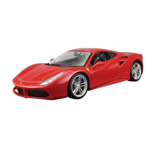 SCVWKAJA Massstabsgetreues Modell Auto 1:18 for Ferrari 488 Automodell Simulation Statisches Legierungsmodell Metallsammlung Autoornamente Die-cast Fahrzeug(488) von SCVWKAJA